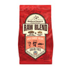 3.5 lb red bag of Stella & Chewy's Raw Blend Grain Free Wild Caught Recipe for dogs. Freeze-dried raw coated baked kibble plus freeze-dried raw. Salmon, cod and haddock are featured, along with small illustrations of the fish. 
