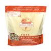 A 1.25 pound bag of Steve's Real Food freeze-dried raw food nuggets in the pork recipe for both dogs and cats. Makes 5 pounds when rehydrated.