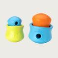 Load image into Gallery viewer, A view of the Toppl toys interlocked. Small is interlocked with the Large, and the Large is interlocked with the X-Large.

