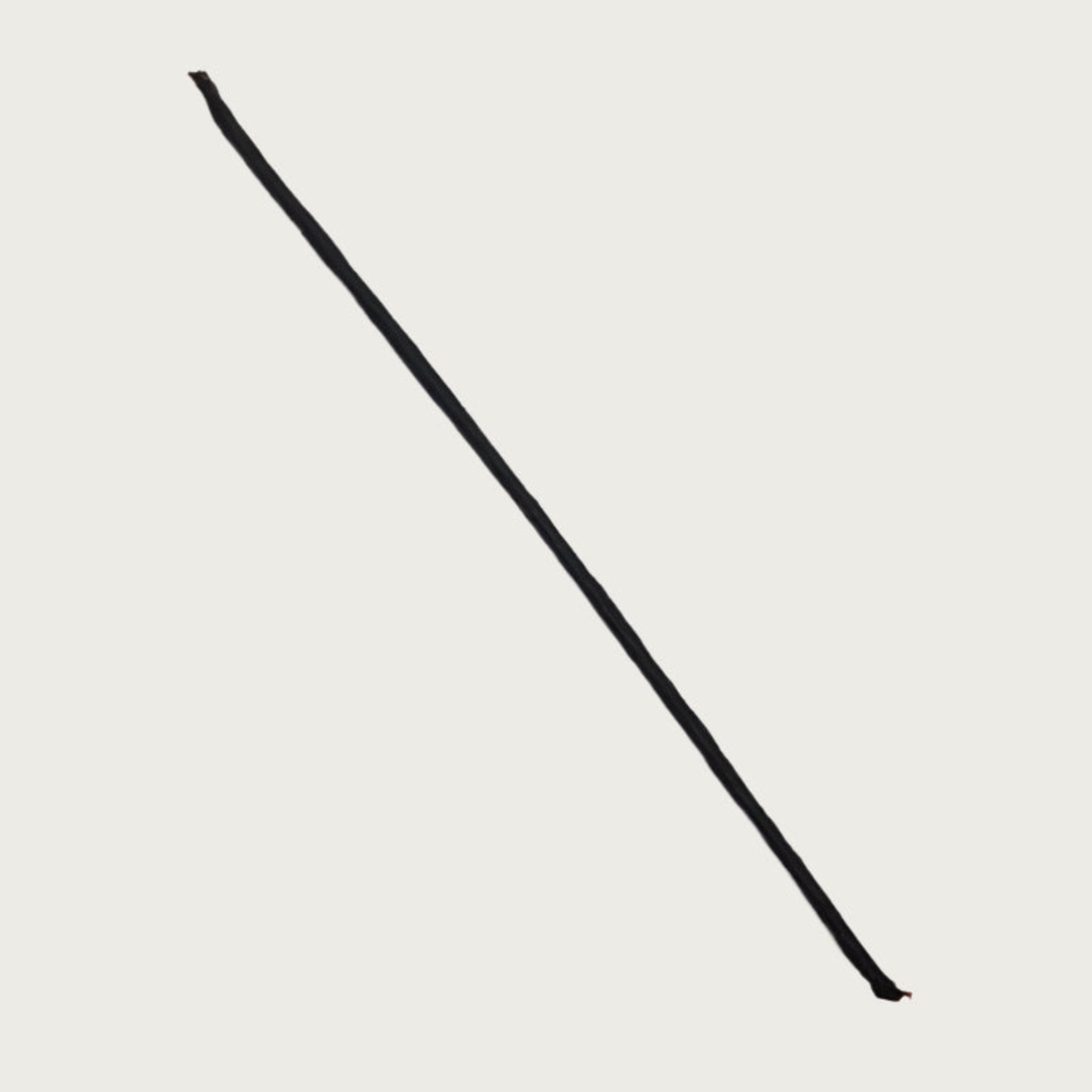 Dark brown joy stick dog chew. It looks like a long, straight, thin tree branch.