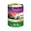 A 13 oz can of Zignature limited ingredient duck formula dog food, complete and balanced diet for puppy to adult dogs. Label also says "no guar gum" and "no carrageenan". Potato, grain, and chicken free product.